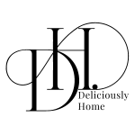 Logo de Deliciously Home, blog de recettes maison, décoration, livres et parfums