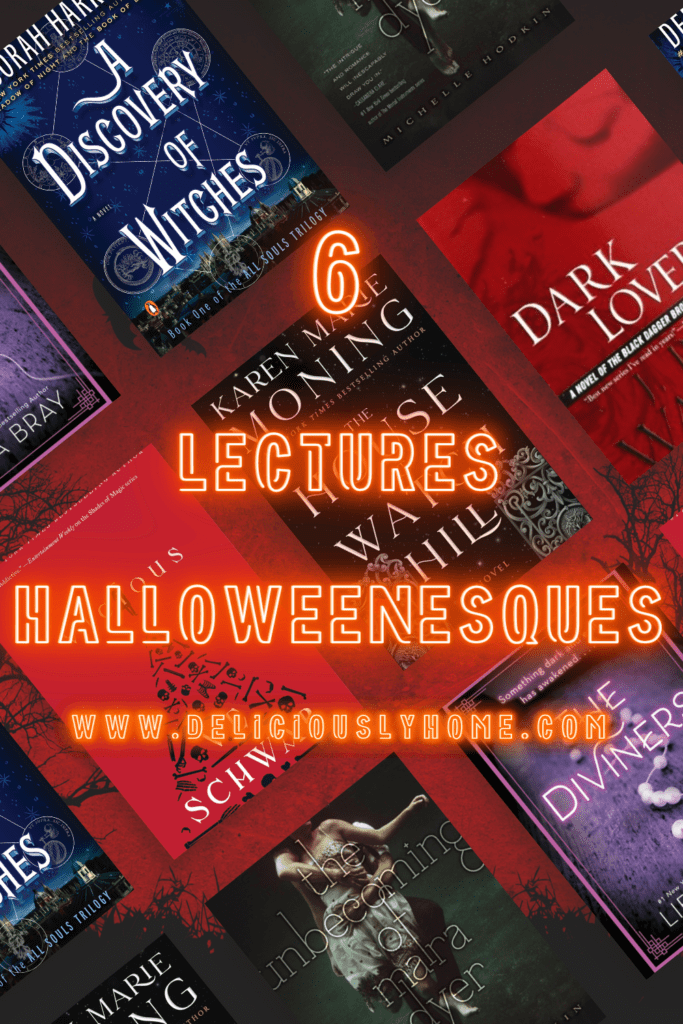 6 lectures pour Halloween mêlant fantasy, paranormal et thriller avec des auteurs comme Deborah Harkness et Karen Marie Moning.