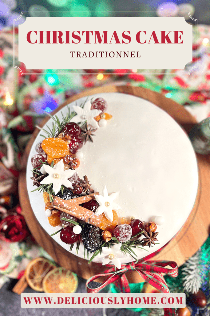 Le Christmas Cake de Deliciously Home : une tradition revisitée avec soin, mêlant abondance de fruits confits, épices chaleureuses et créativité festive.
