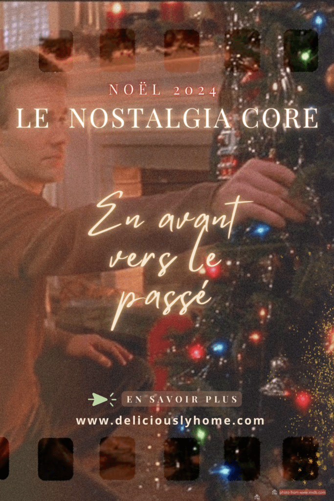 Image festive de Noël tiré de Dawson's Creek illustrant la tendance Nostalgia-Core. Décoration rétro avec sapin scintillant et ambiance chaleureuse inspirée des années 90, parfaite pour Noël 2024. 'Le Nostalgia Core - En avant vers le passé'. Article sur deliciouslyhome.com.