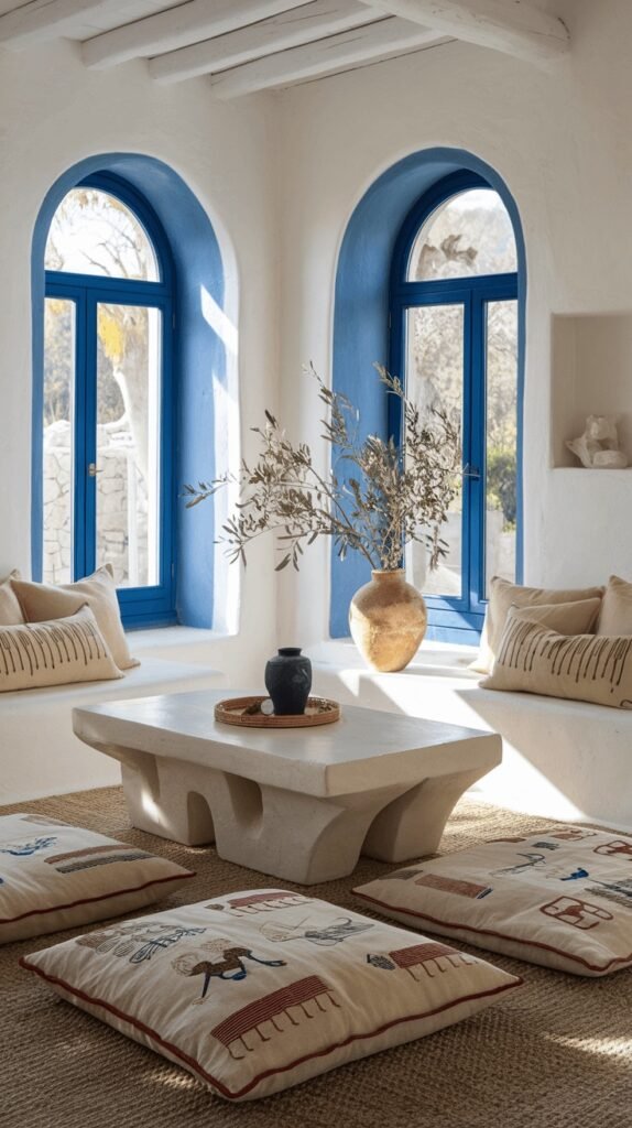 bleu grec mediterraneen decoration deliciouslyhome arche bleue bleu grec mediterraneen decoration deliciouslyhome arche bleue - Deliciously Home