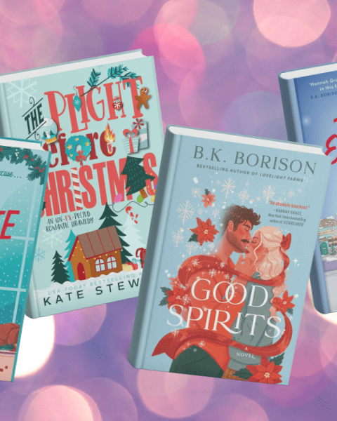 6 romances hivernales, festives et lumineuses sélectionnées par Deliciously Home pour accompagner la fin d’année avec chaleur et douceur. Visuel regroupant les six romans de la sélection “Romances de fin d’année sous les lumières de Noël” du blog Deliciously Home.