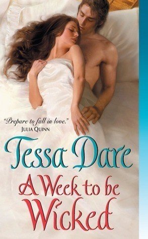 a week to be wicked tessa dare Couverture de « A Week to Be Wicked » de Tessa Dare, l’un des six romans sélectionnés dans l’article de Deliciously Home sur les backlist historical romances pour début d’année.