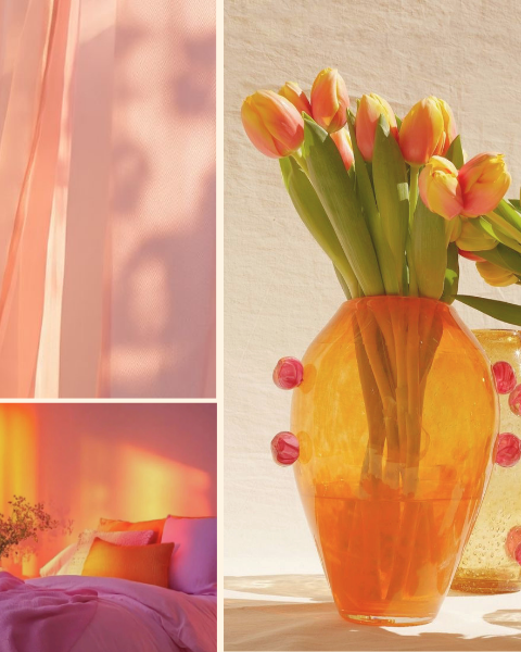 homepage idee deco rose orange deliciouslyhome - Deliciously Home