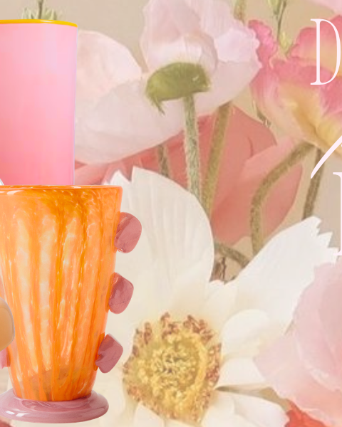 Sélections de vases roses et orange pour une décoration printanière