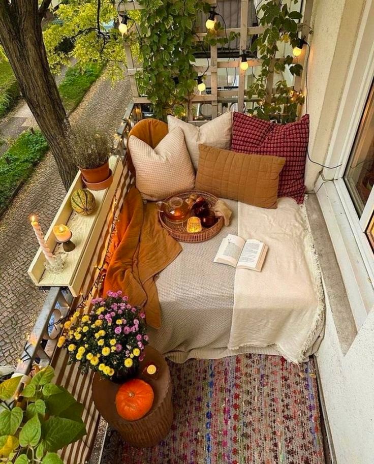 amenagement balcon cosy - Deliciously Home