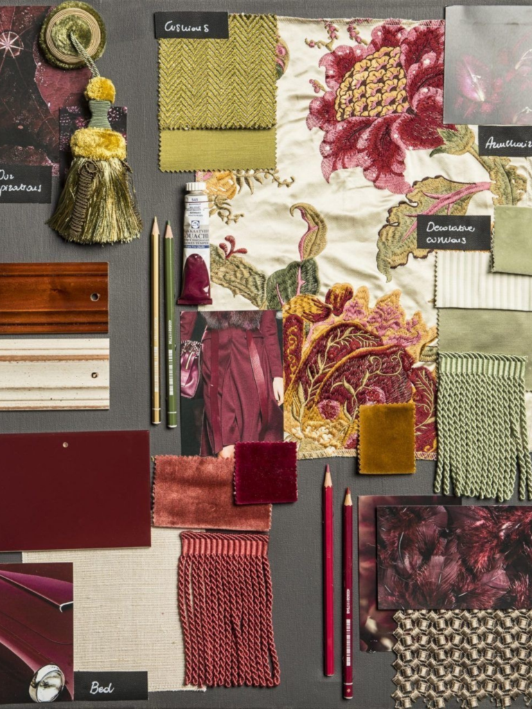 moodboard motifs textile decoration automne - Deliciously Home