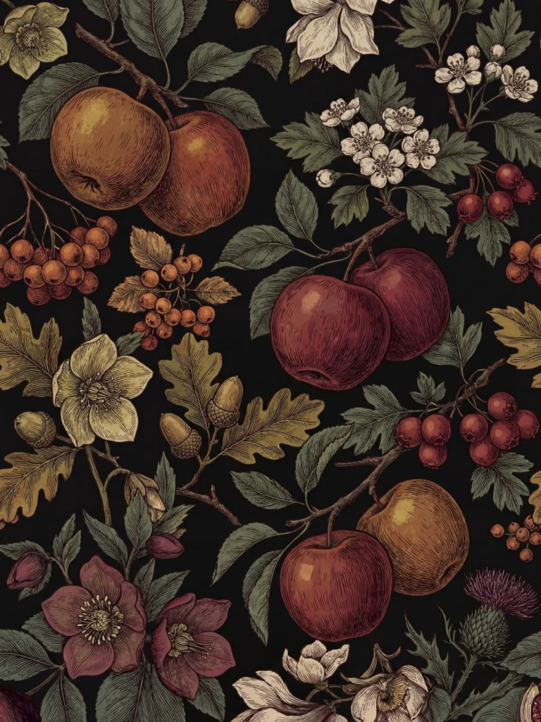 motifs botaniques decoration automne - Deliciously Home