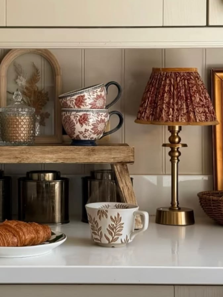 vaisselles motifs floraux decoration automne - Deliciously Home